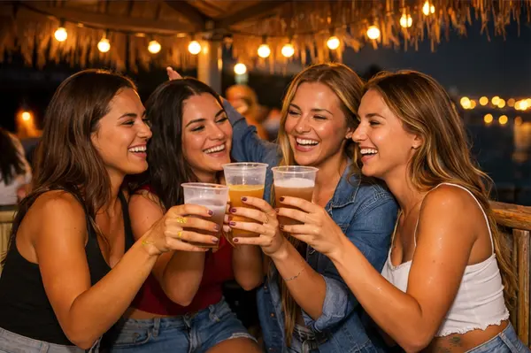 Sandbar fun with friends